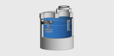 NeutraPrim - ABKW-Abscheider mit Sedimentationseinrichtung System A